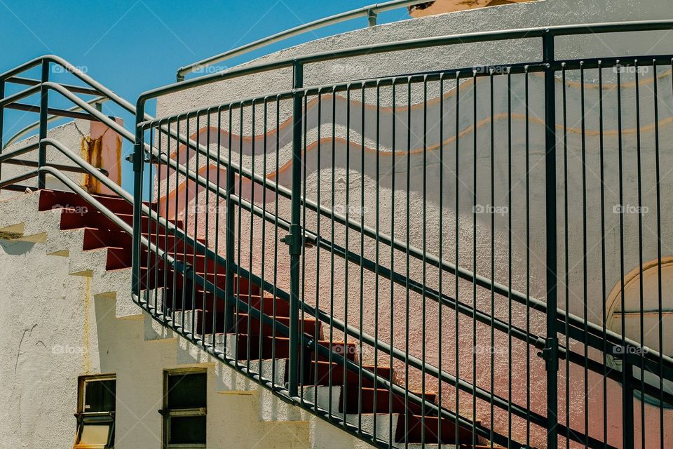 Abandoned building on beach 