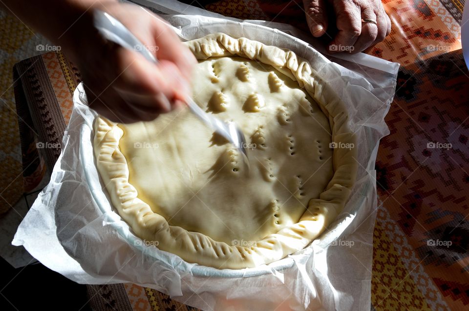 salted pie in progress