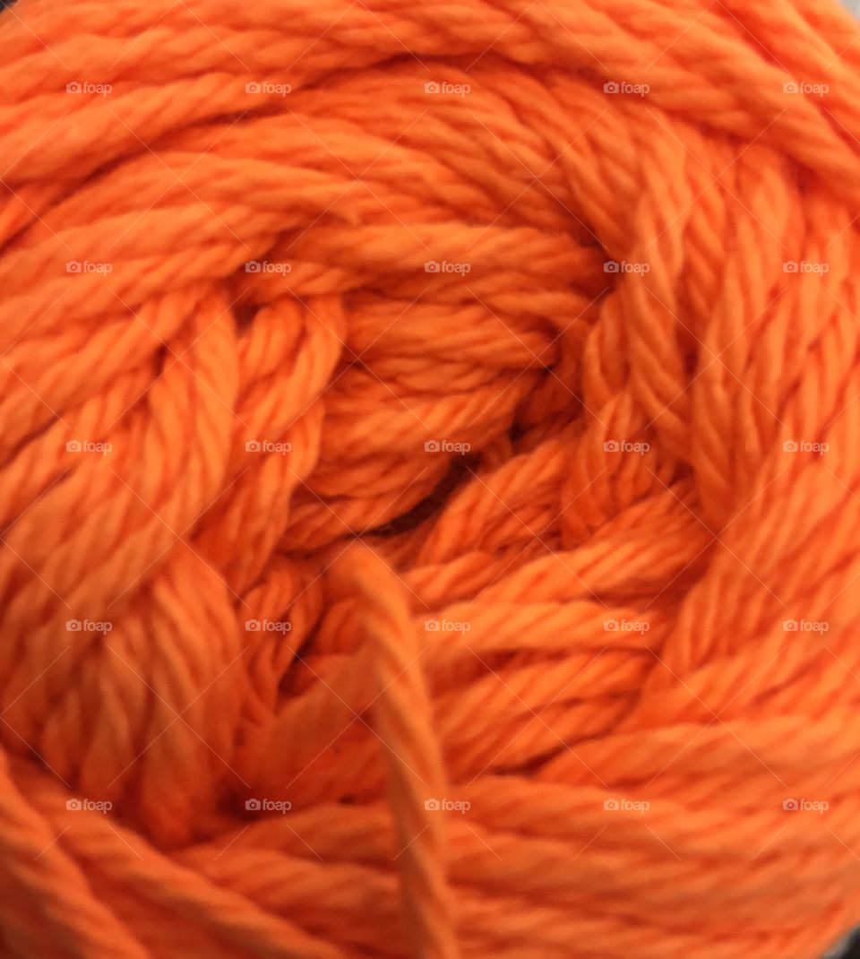 Orange Color Story - end of a skein of yarn