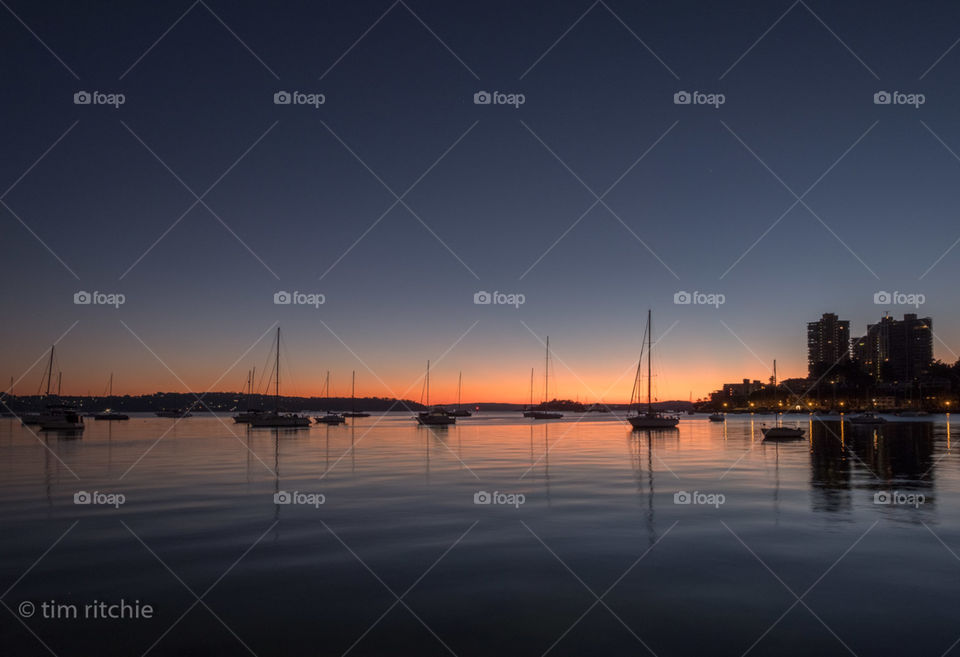 A calm dawn at Sydney’s Elizabeth Bay