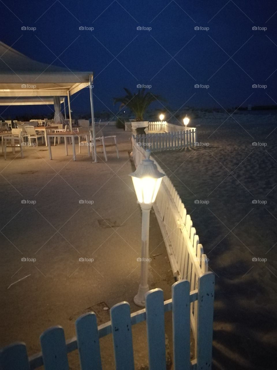 light at the beach