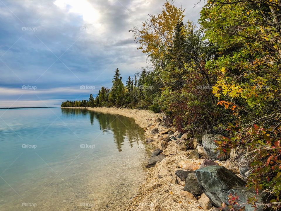 Beautiful shoreline 