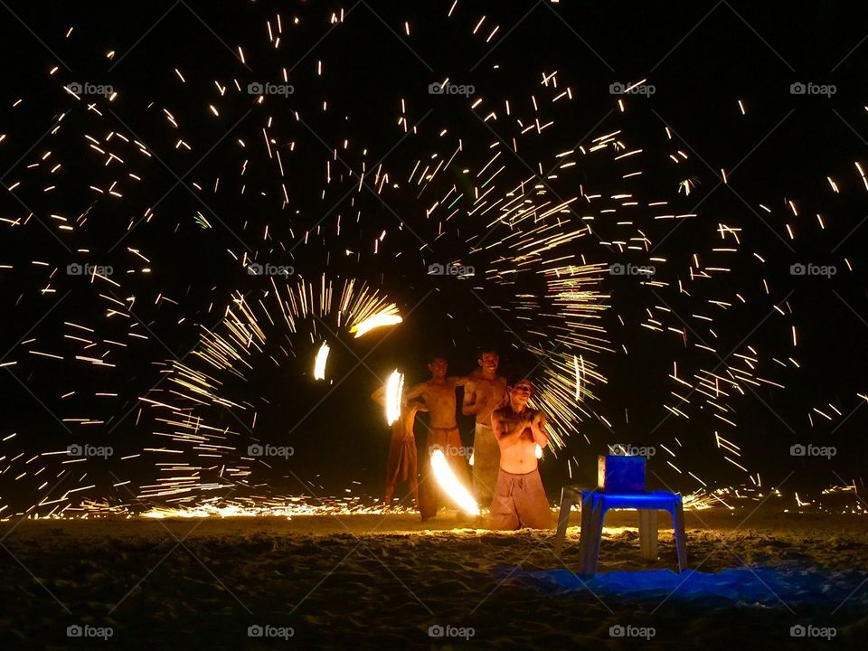 Fire show. Fire show