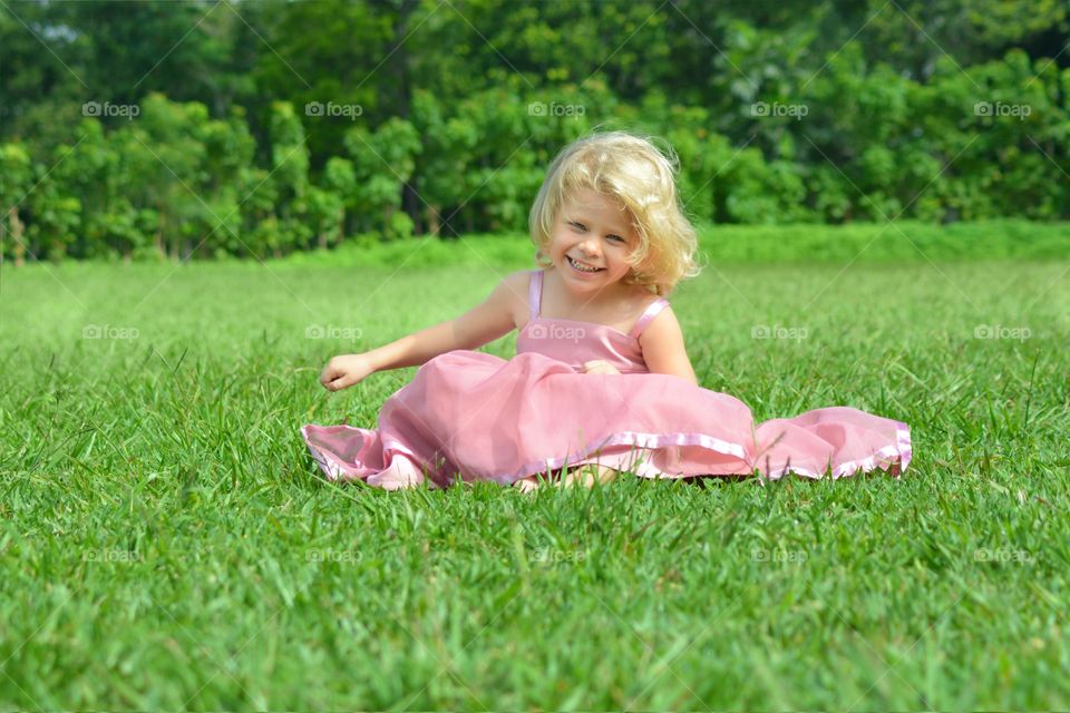 She is happy when she has a new dress