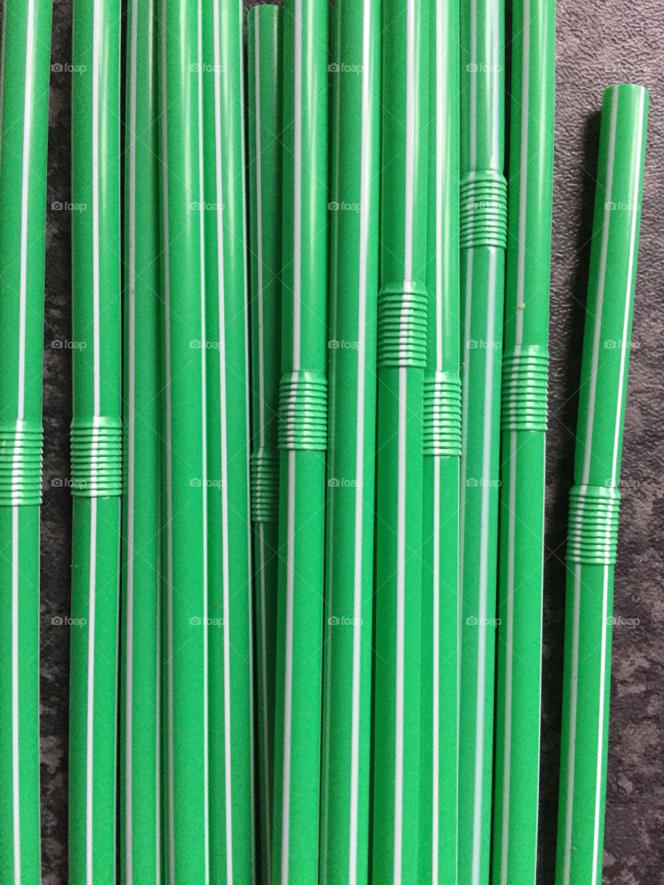 Close-up of straws