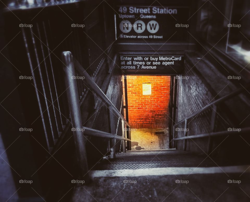 Subway station entrance 