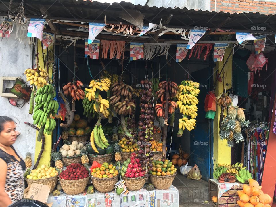 Amazing colorful market in Sri Lanka