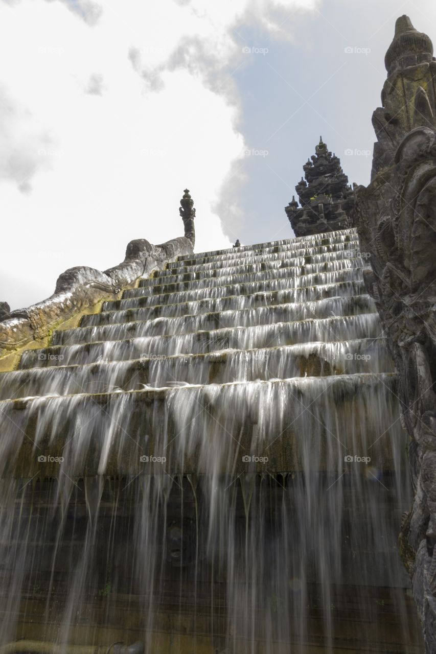 staircase waterfall water curtain nog hdr effect