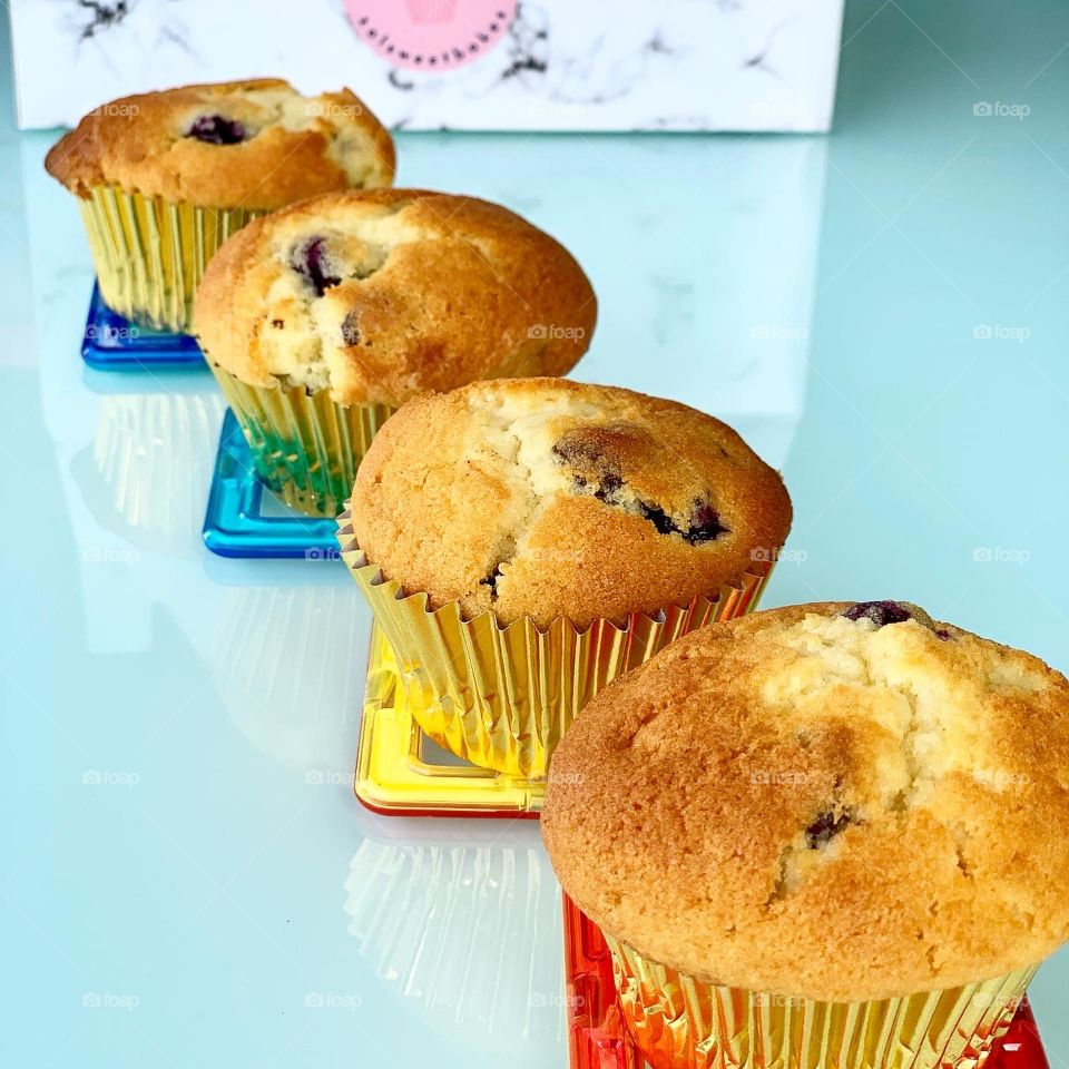 Blueberry chocolate chip muffins homebakes 