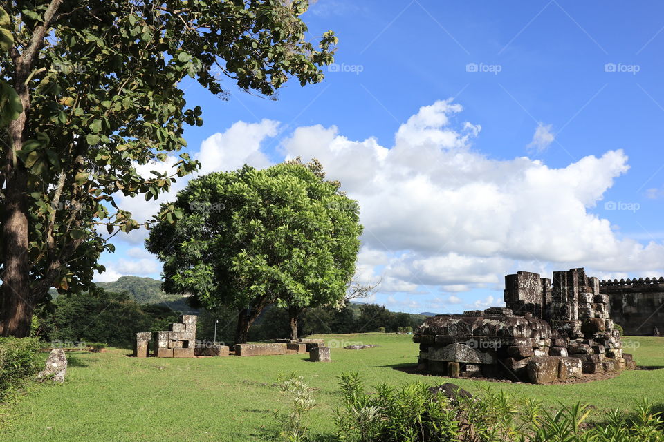 Archaelogical site of ratu boko palace, near Jogjakarta, Indonesia