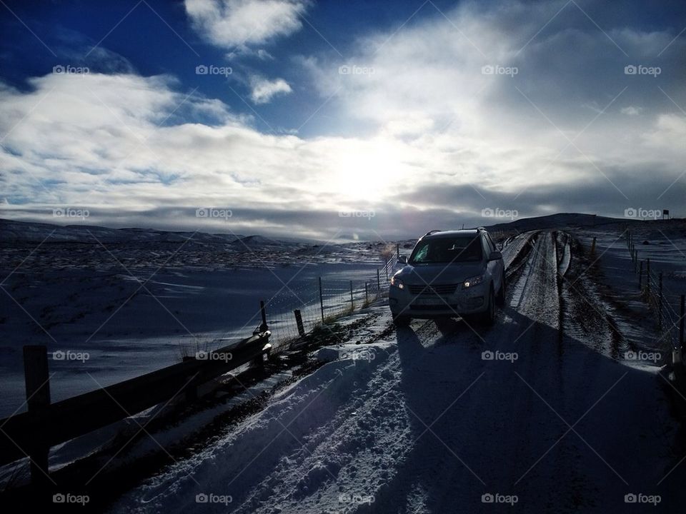 snow winter nature road by agupma