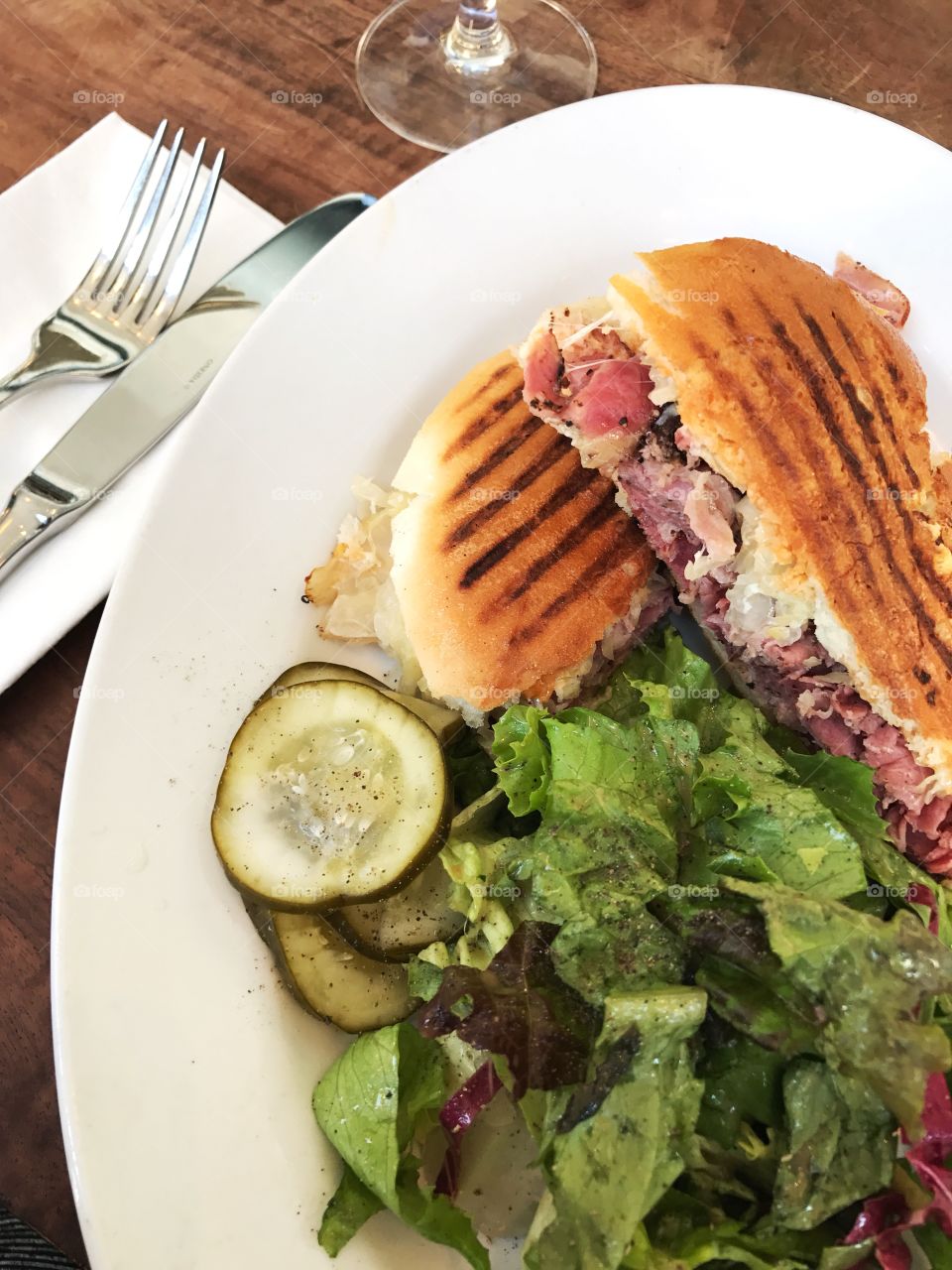 Hot pastrami gluten free sandwich