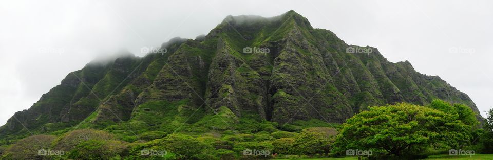 North Shore Oahu, Hawaii mountains