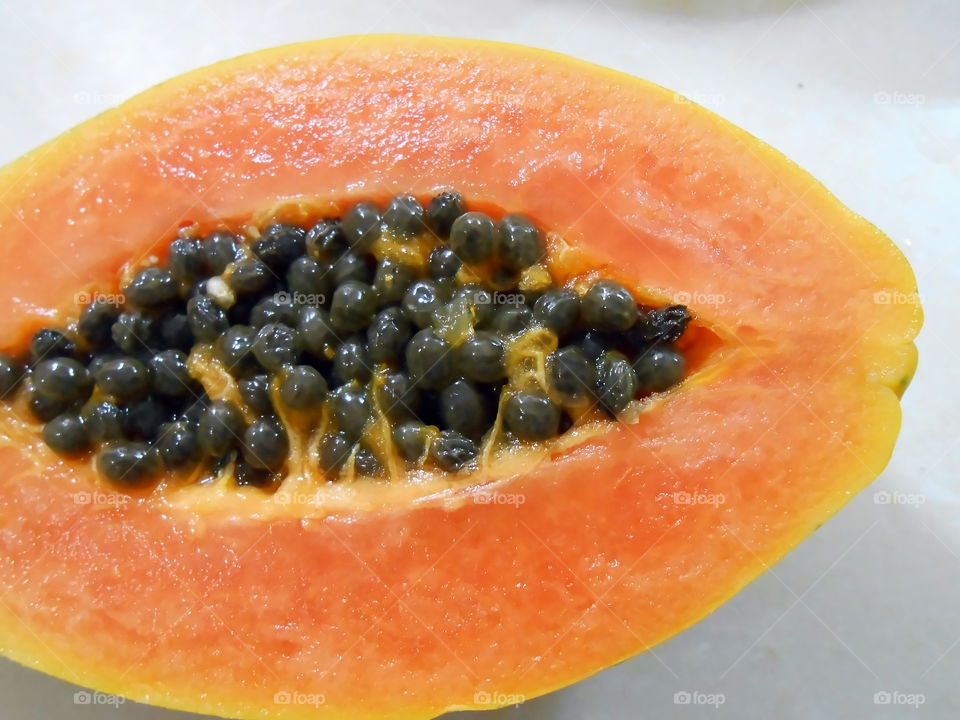 Papaya Cross Section