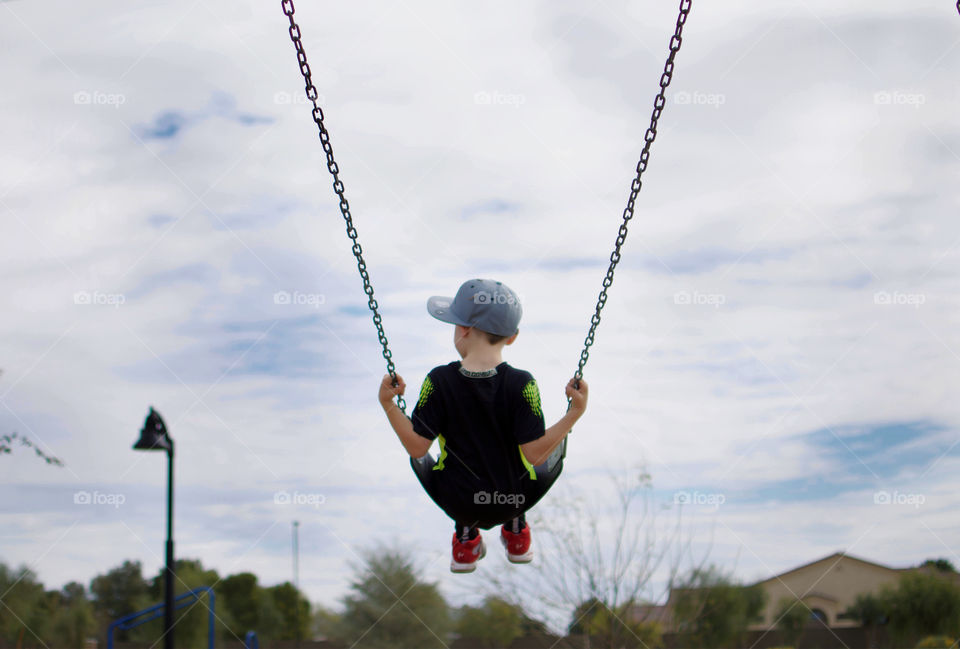 Boy on swing 