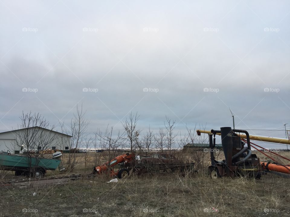 Vehicle, Storm, Calamity, Landscape, Agriculture