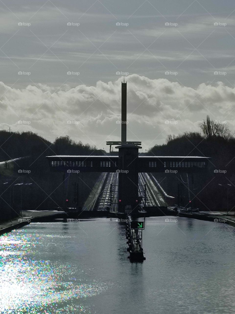 Ronquieres inclined bridge , Hainaut