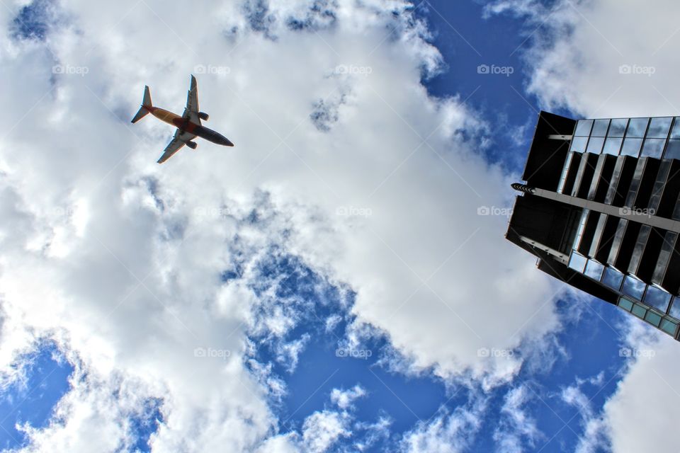 Sky, No Person, Outdoors, Cloud, Airplane