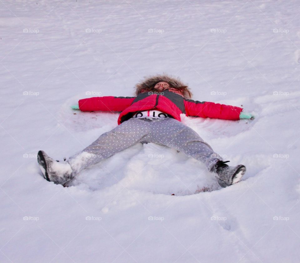 Snow Angel Fun