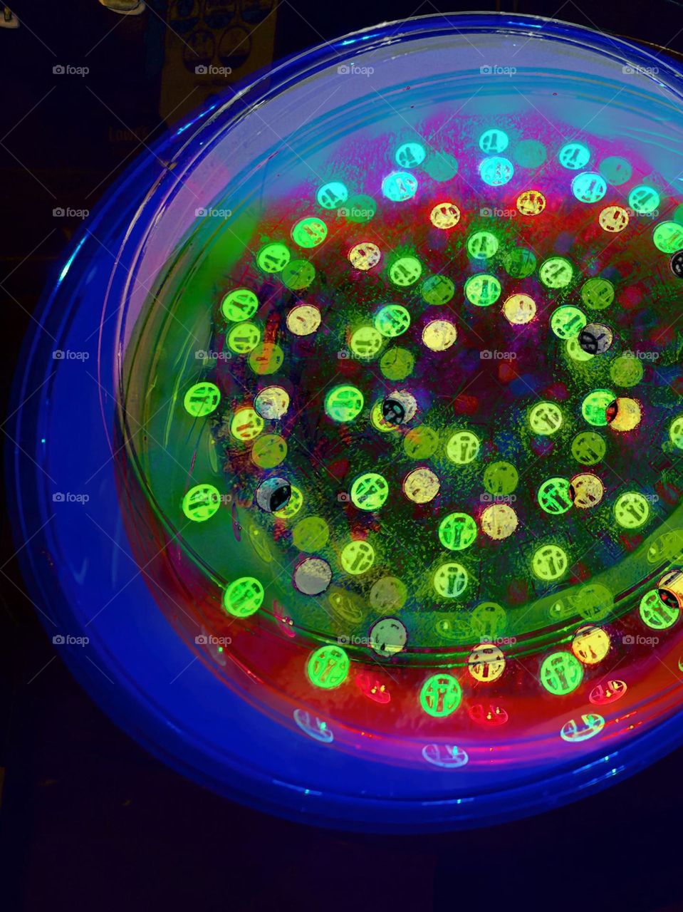 Awesome colors from a lamp.