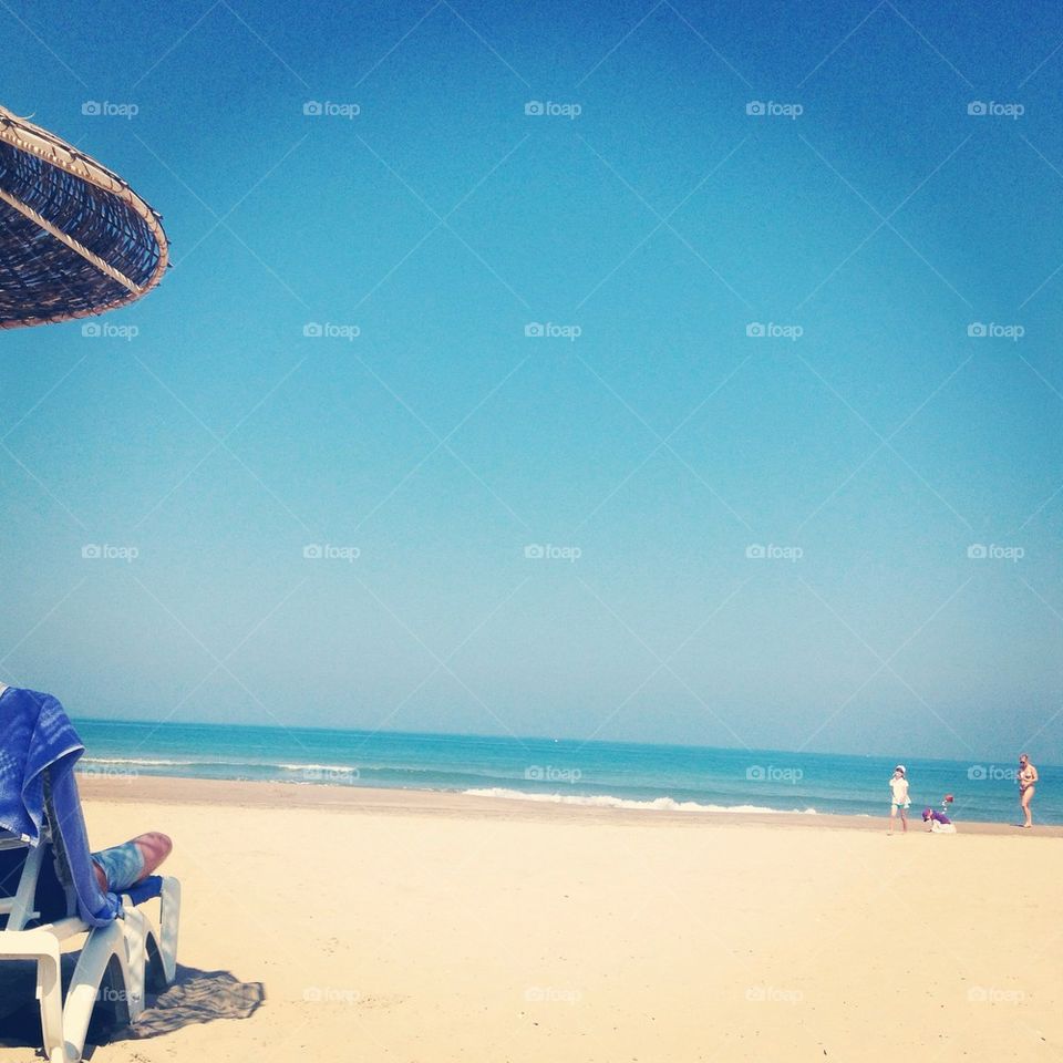 beach sea by JBMotillon