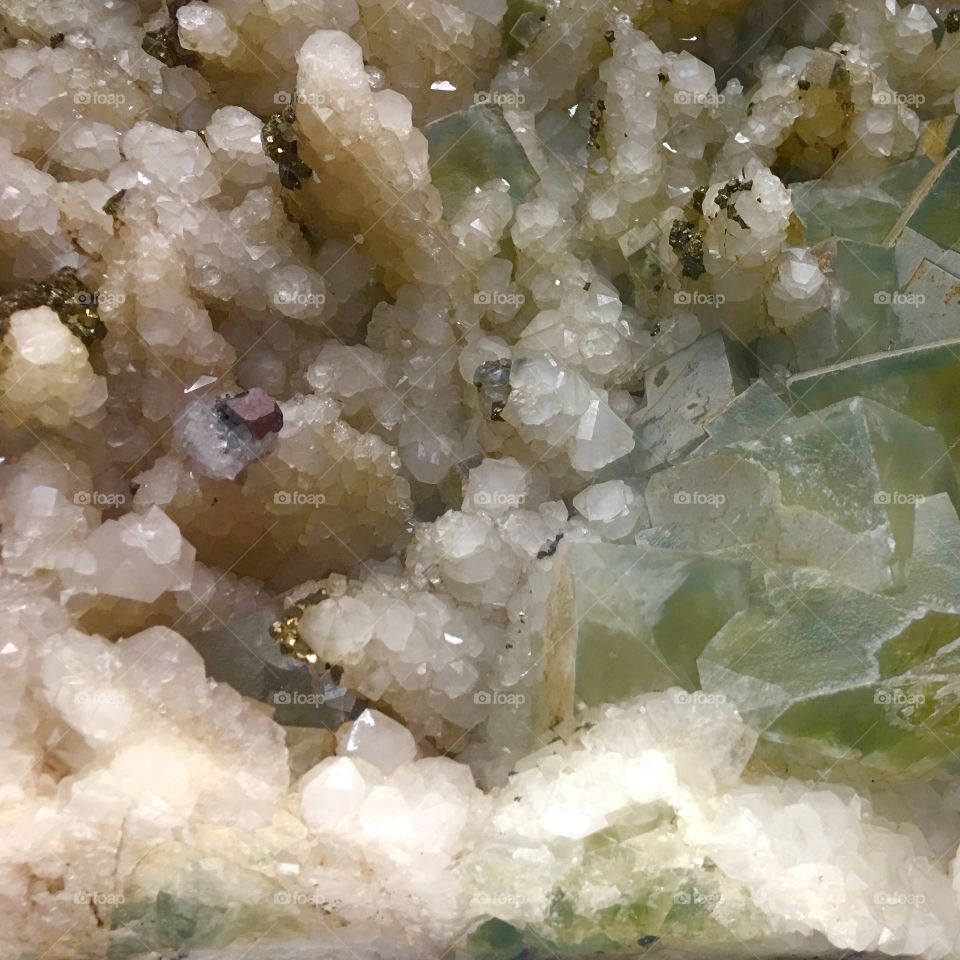 Abstract crystal texture