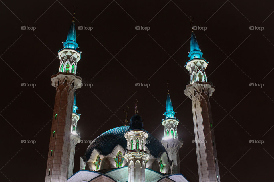 night cityscape of Kazan