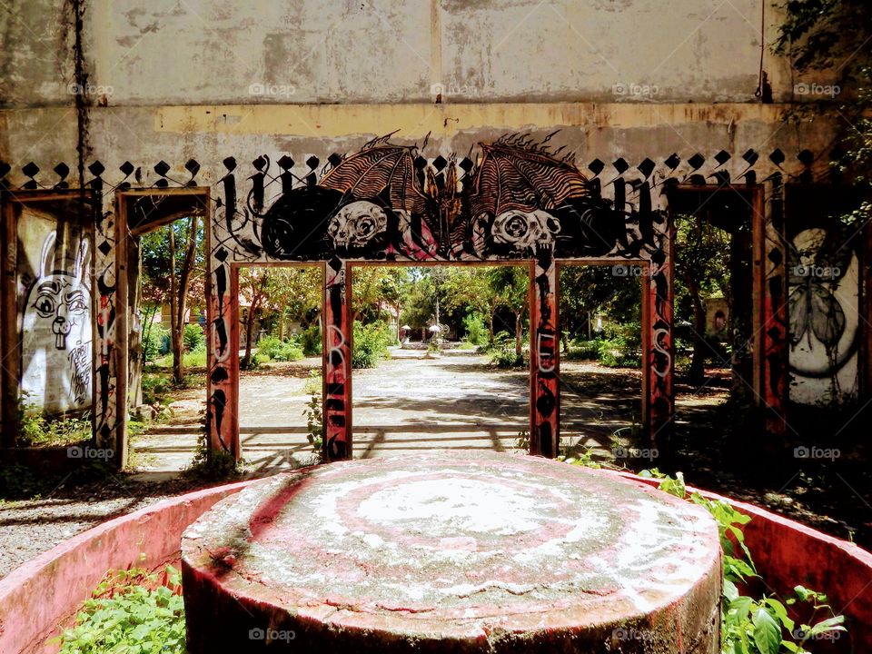 abandoned park in Bali