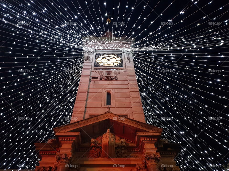 The Clock Tower, Brighton, at Christmas