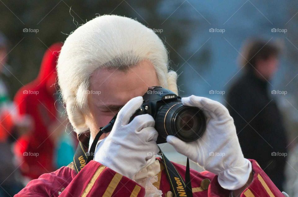 Man dressed in medieval