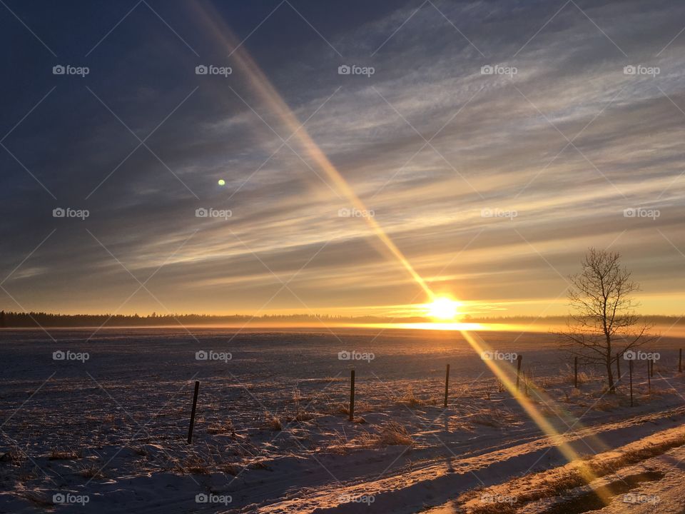 Alberta sunset 