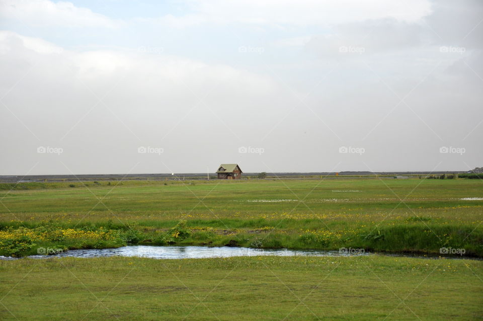 Counyryside landscape Iceland 
