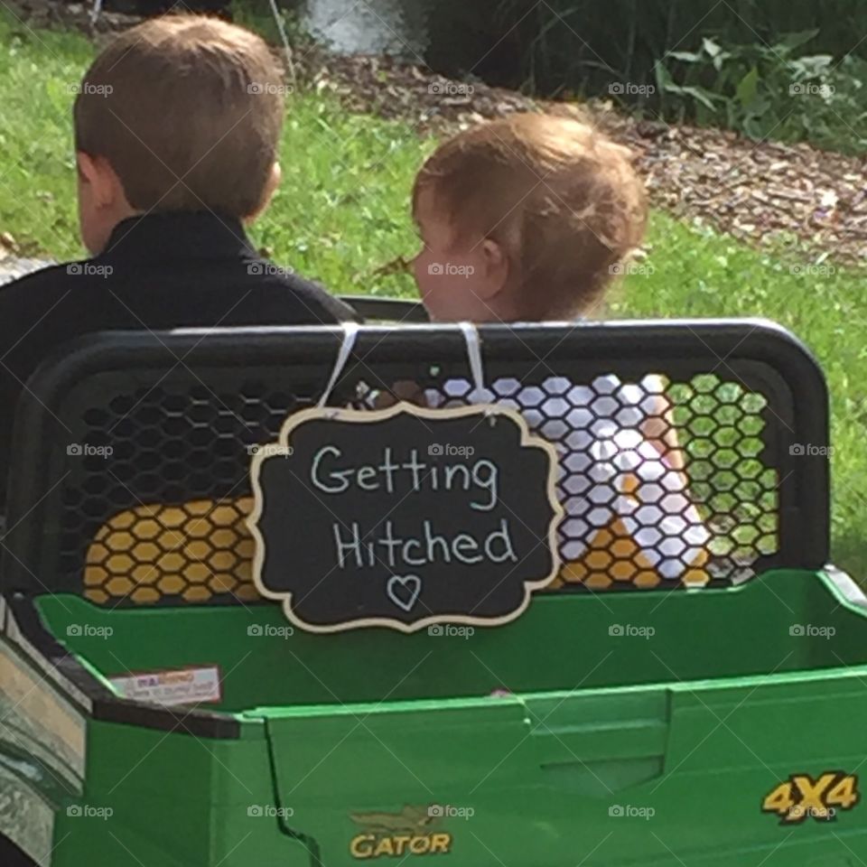 Riding A 4x4 Vehicle To The Wedding 