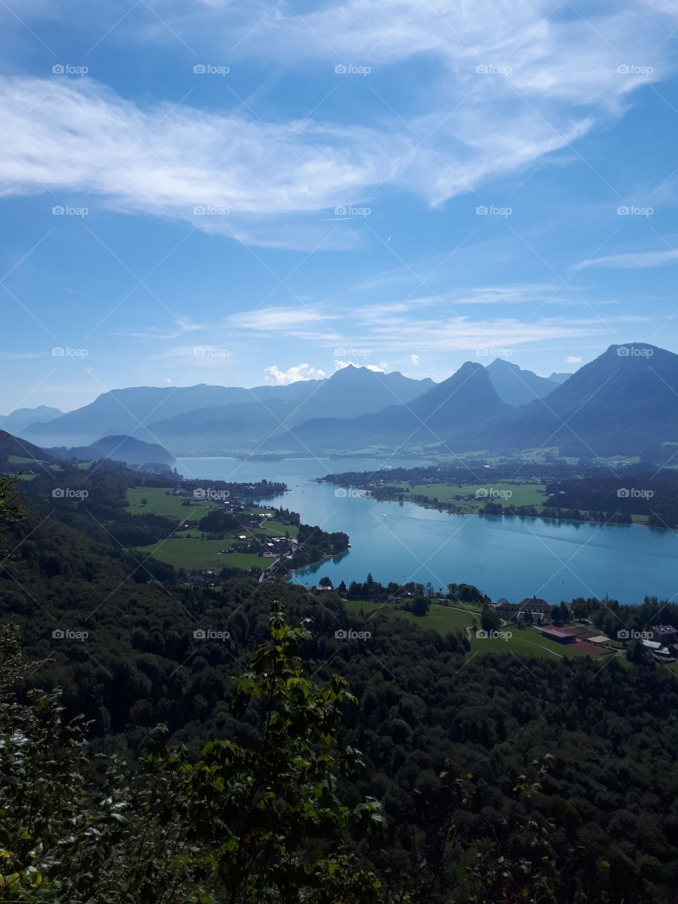 Blick auf den Wolfgangsee vom Falkenstein