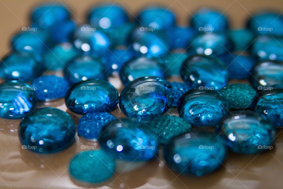 Blue gemstones in abundance