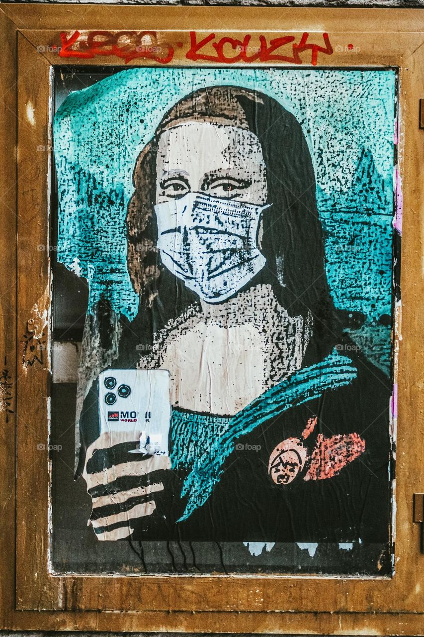 mona lisa street art