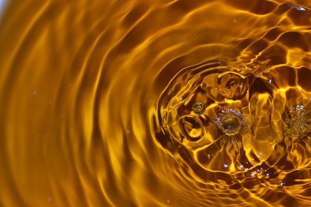 Close-up of an orange splash