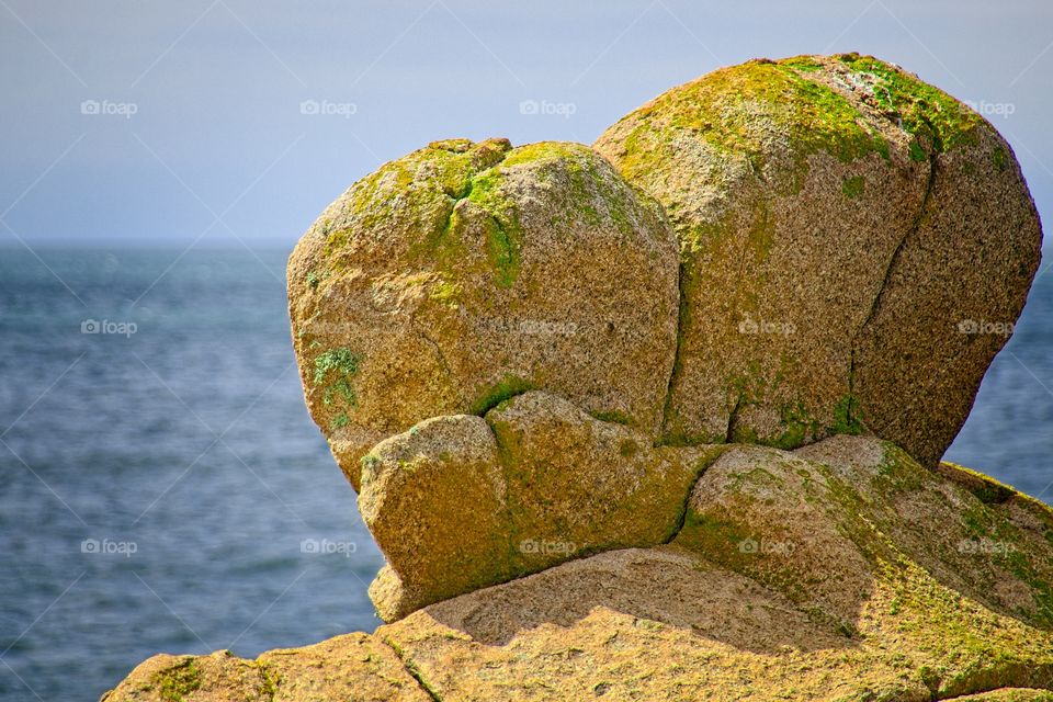 the coast of the island