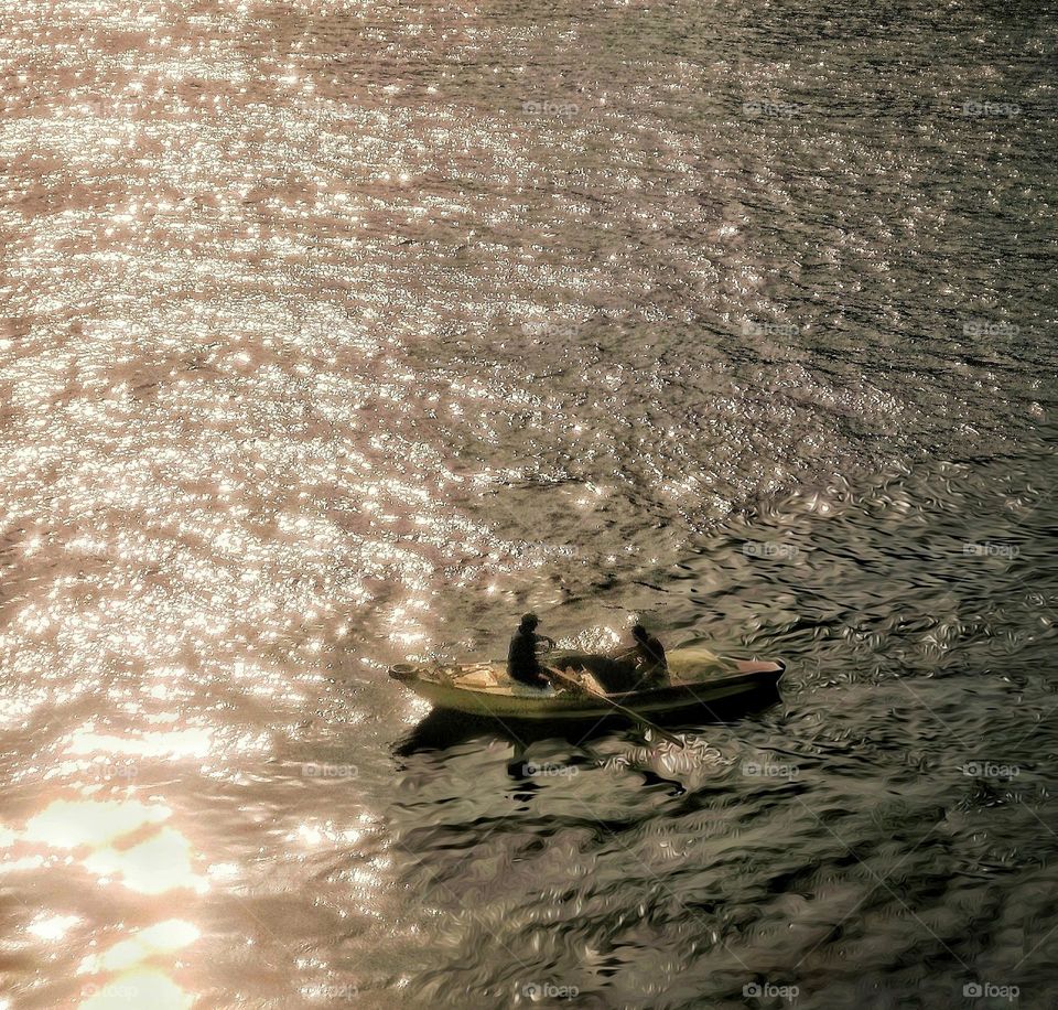 In the middle of river Nile