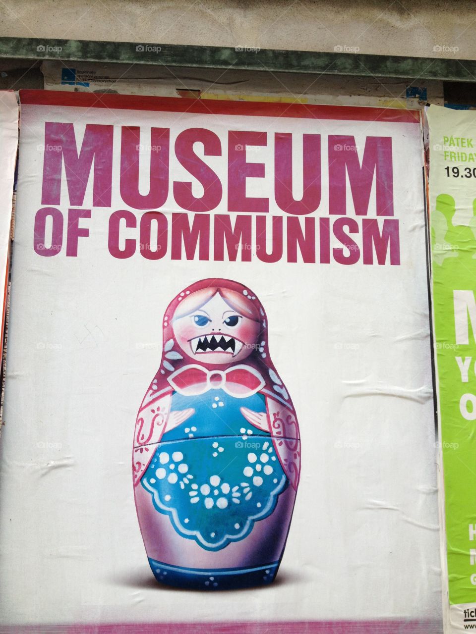 Poster in Prague, Czech Republic