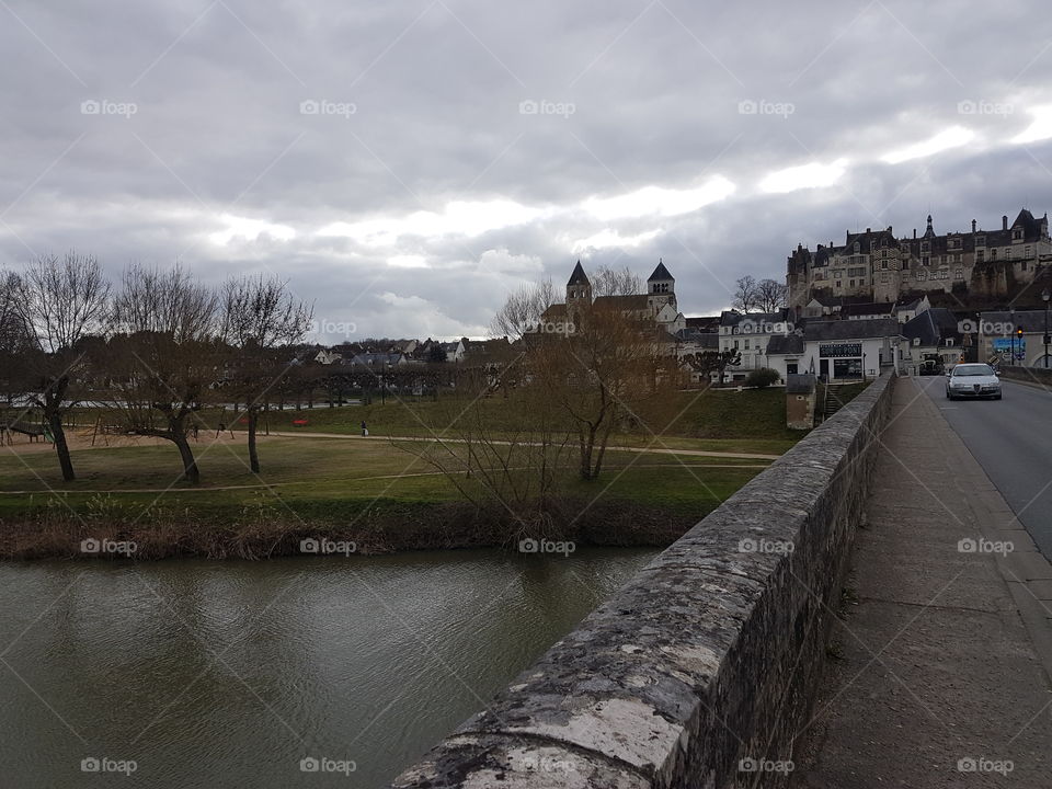 Beautiful scenery River arch France Loir et cher