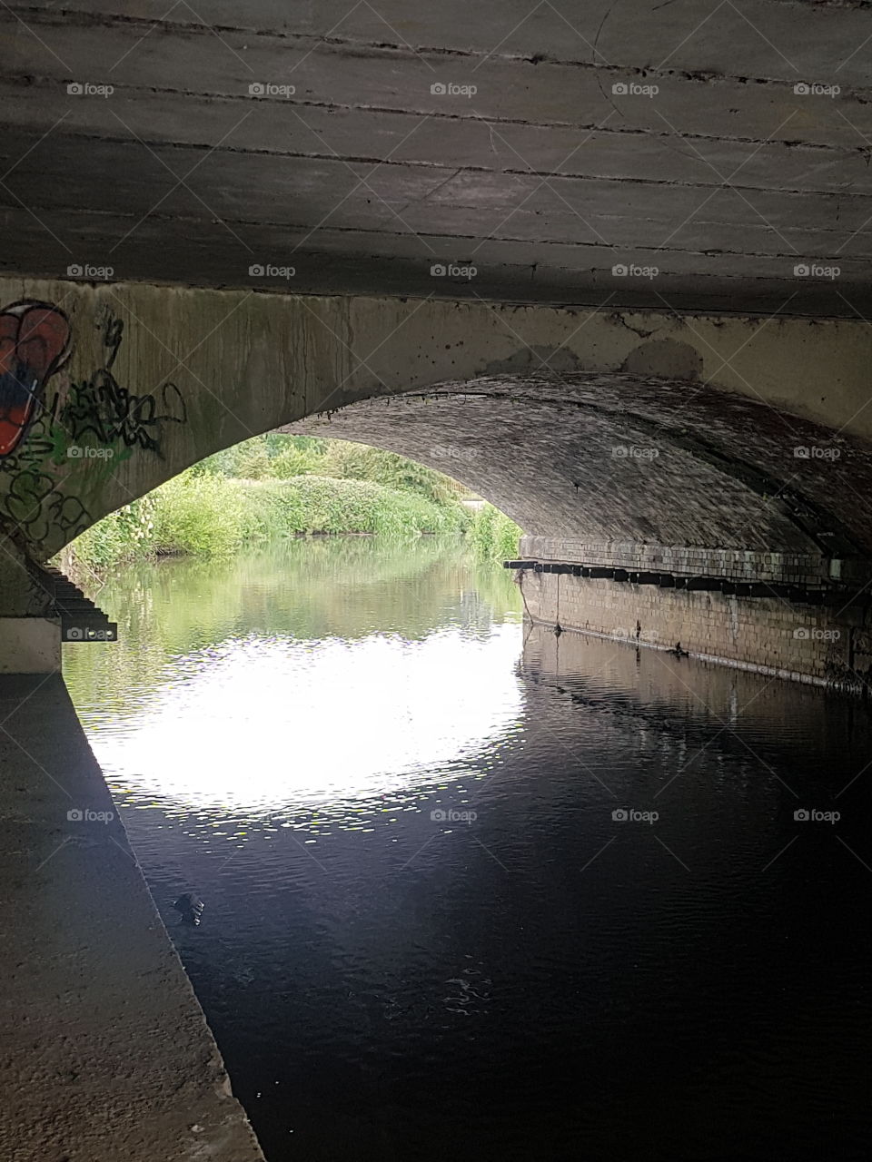 daylight under a tunnel of crystal waters