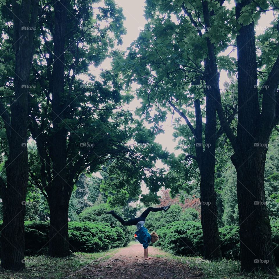 Dancer in the woods