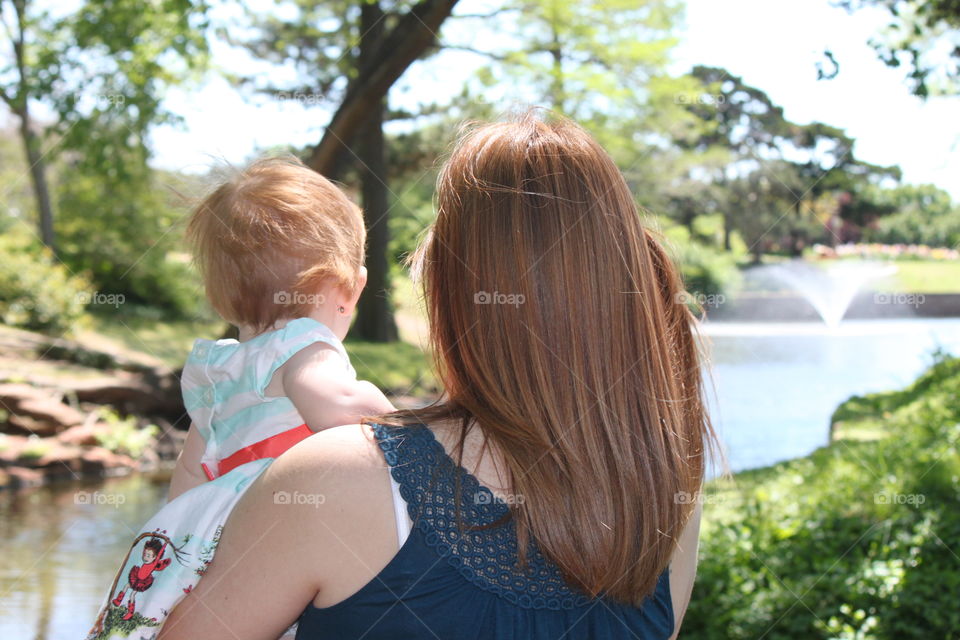 Mother, Daughter in Nature