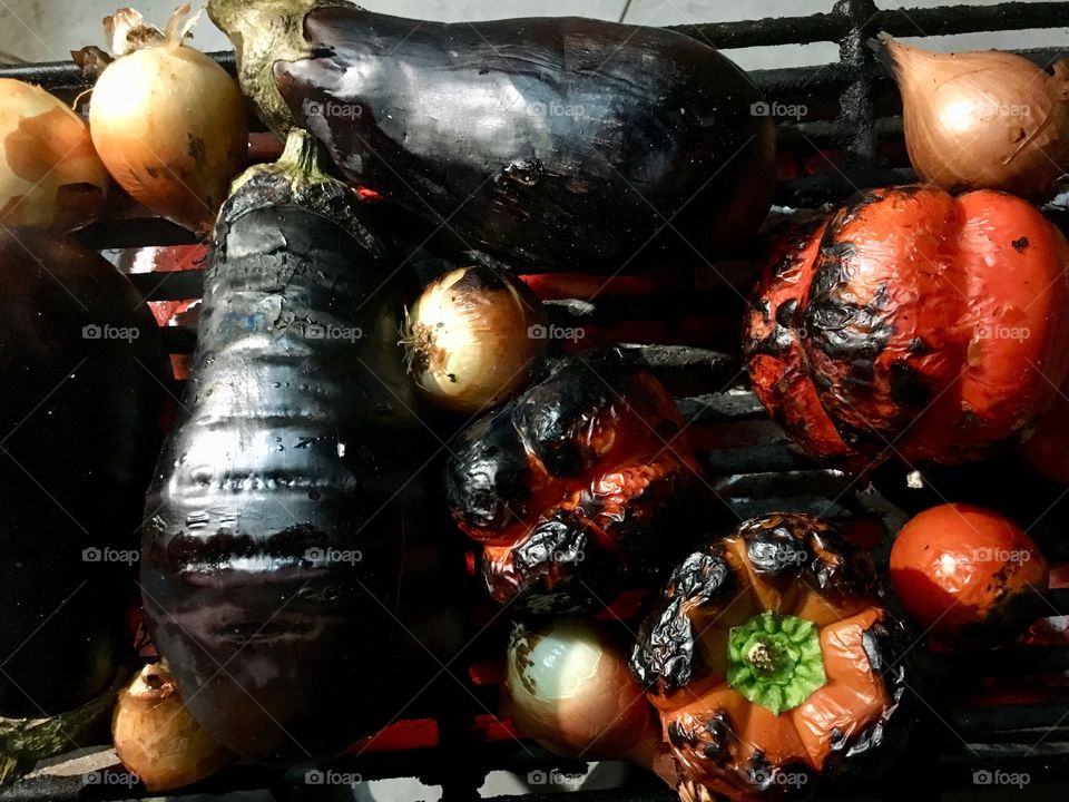 barbecue vegetables
