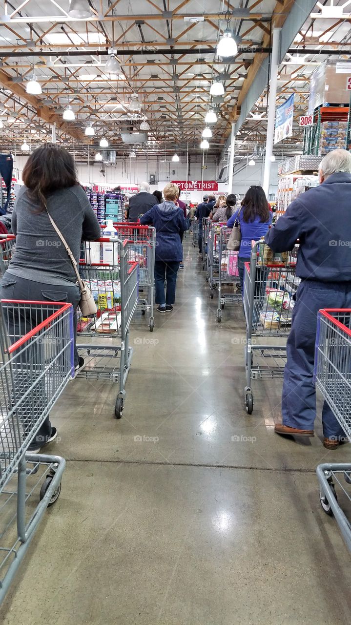 Holidays shopping at Costco warehouse