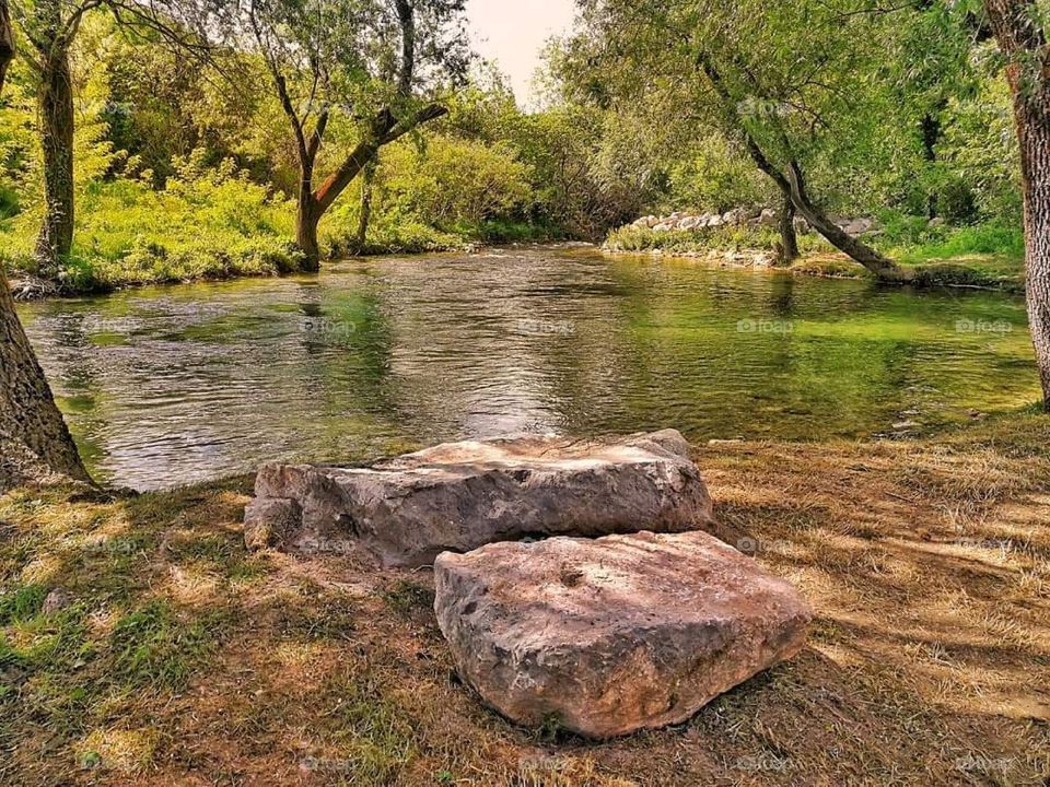 Omiš City from Croatia Cetina River