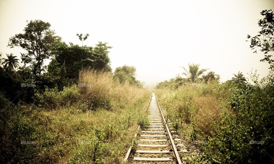 Train tracks in Nigeria