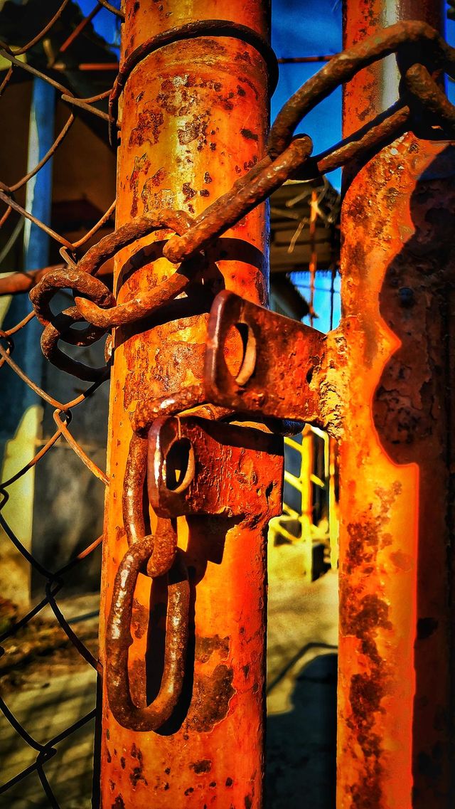 Rusted iron doors