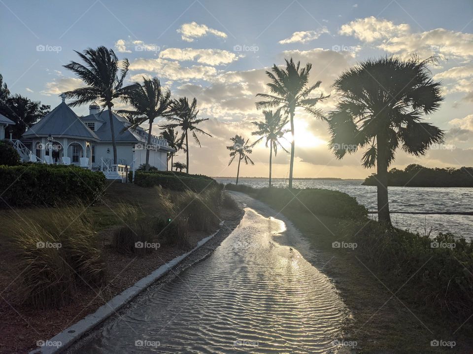 Sun Setting on Useppa Island.